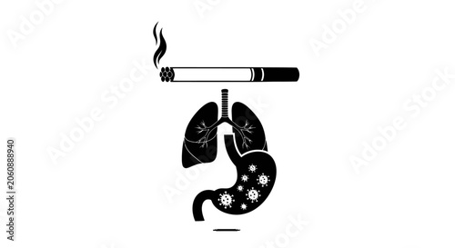 Konstfotografi Smoking Health Risks Icon