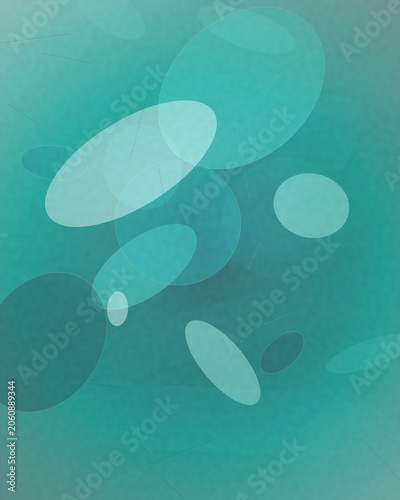 Minimalist teal abstract wave design