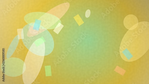 Abstract background with overlapping translucent shapes and gradient