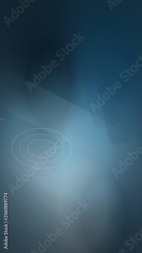 Abstract blue gradient background with concentric circles