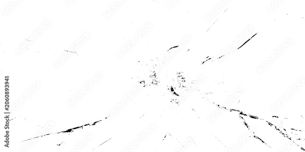 Fototapeta premium Vector illustration of a white background with black grunge texture and scratches