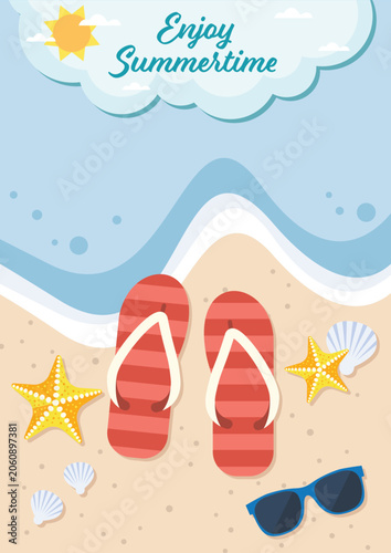 Enjoy summertime on the beach