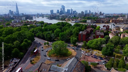 Aerial View of Rotherhithe - London