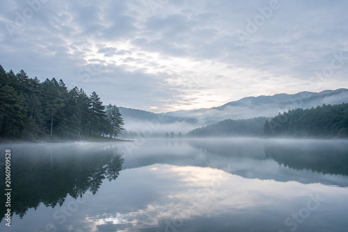 fog over the lake