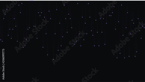 Foto Abstract digital background with falling blue light particles or rain drops