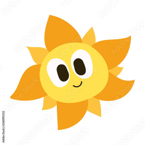 Adorable Cartoon Planet and Sun Characters with Expressive Faces for Educational Space Themes