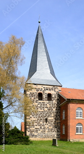 Historical Gorgonius Church in the Village Niederstöcken, Lower Saxony