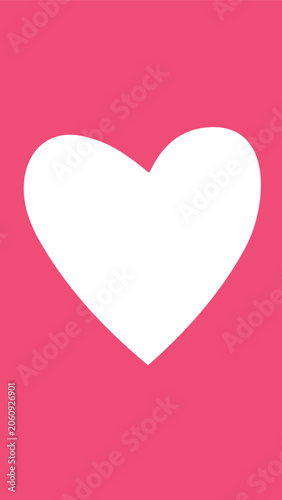 heart shape frame with transparent center and romantic love symbol template for graphic design