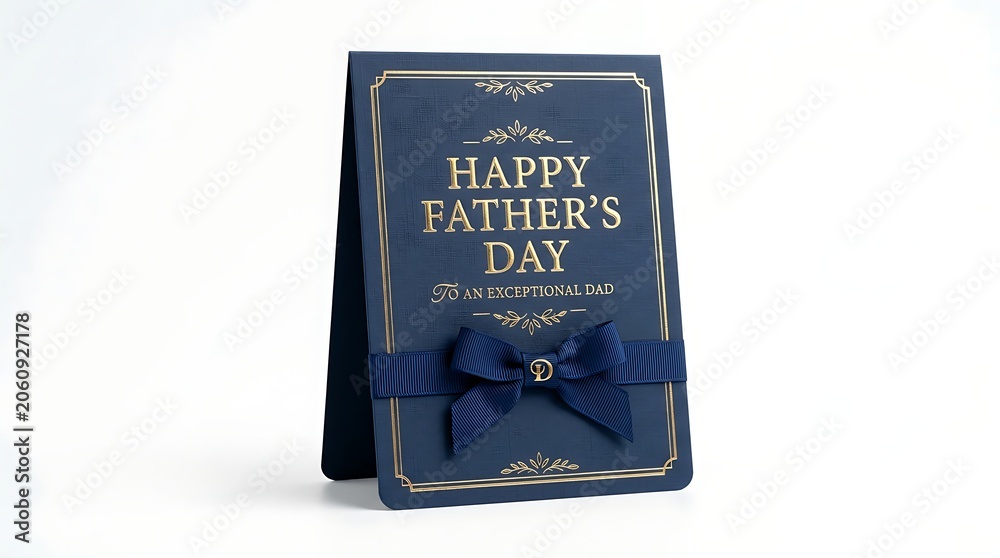 Naklejka premium Happy father's day card with bow tie