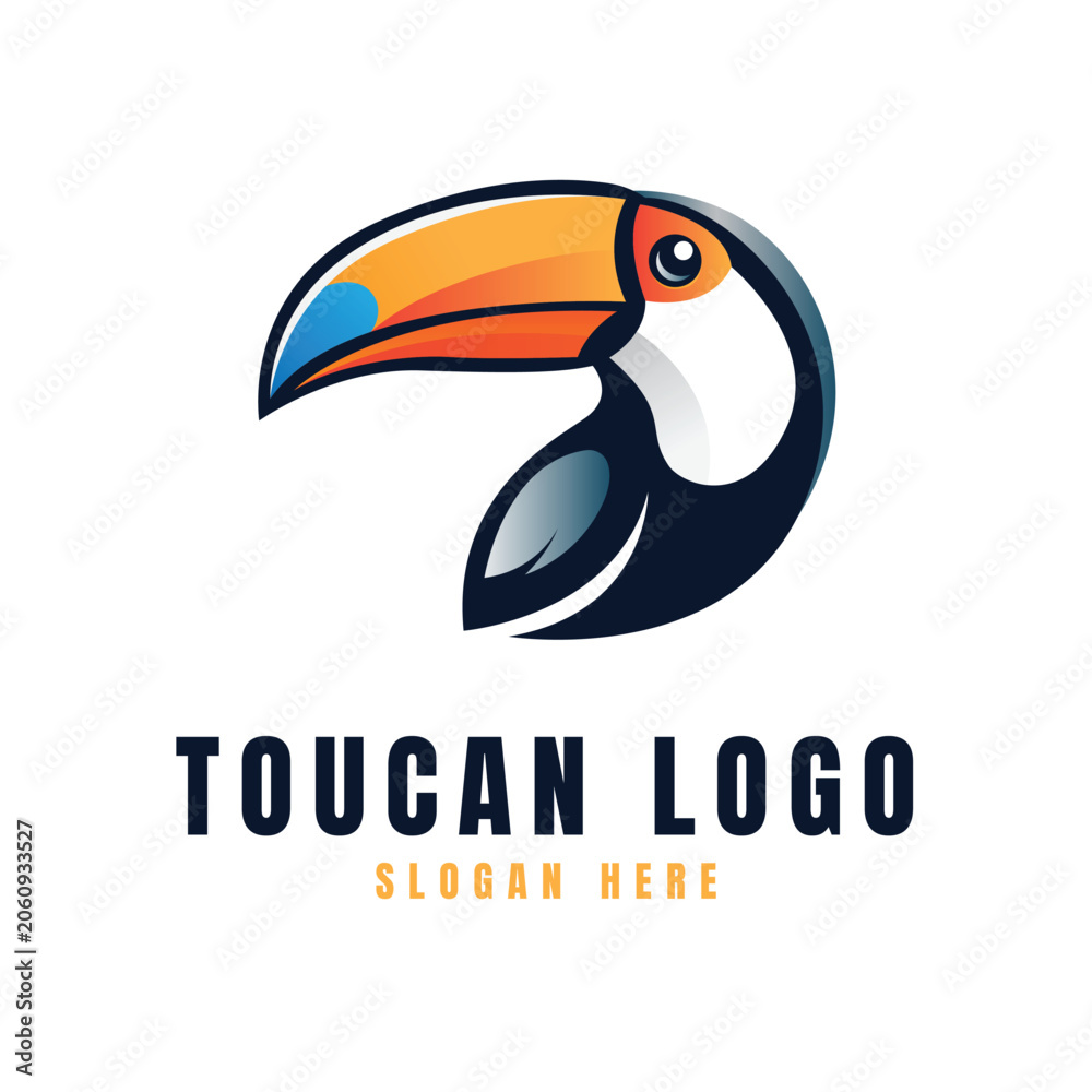 Fototapeta premium Toucan Bird Logo Design Concept Idea