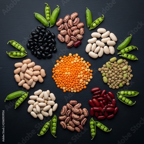 Colorful dried flower bouquet arrangement display.