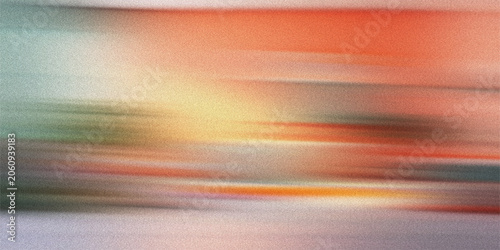 Εκτύπωση καμβά Vibrant horizon abstract background featuring smooth blended gradients of soft orange yellow and teal colors in horizontal motion