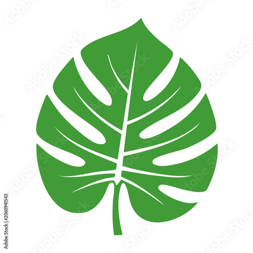 Flat design maple leaf vector icon
