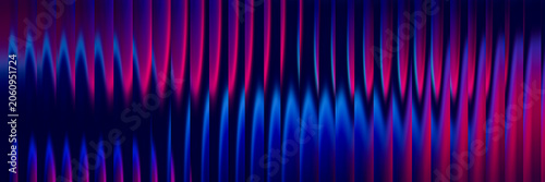Billede på lærred Abstract glowing vertical lines creating dynamic fiery glass pattern illustratio