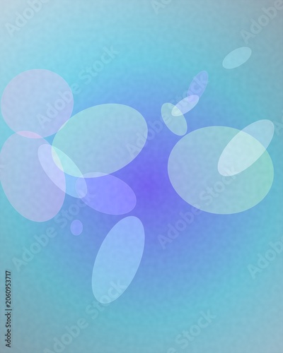 Abstract soft blue and purple gradient background with oval shapes