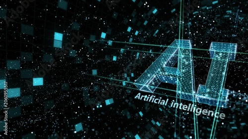 AI artificial intelligence Digital Sea concept background
