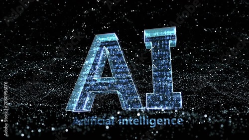 AI artificial intelligence Digital Sea concept background