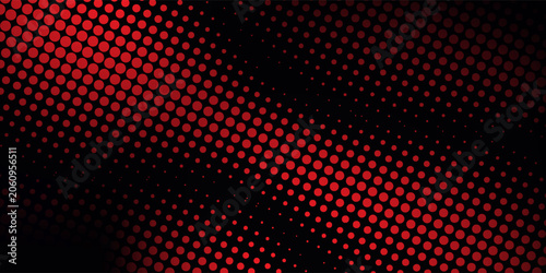 Abstract red and blue dots pattern on black background for design circle old modern art nice