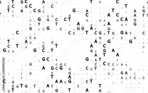 Quadro su tela Modern Abstract DNA Genomic Sequencing Nucleotide Pattern Background