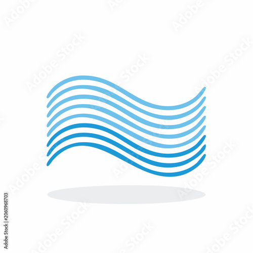Abstract Blue Waves