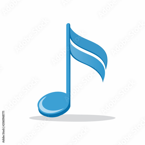 Blue musical note icon