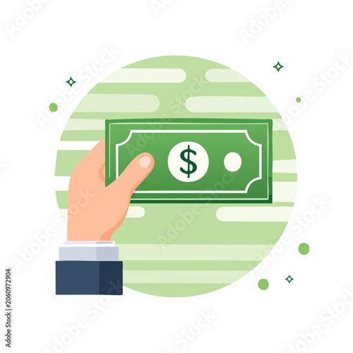 Hand Holding Dollar Bill