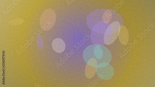 Abstract bokeh circles background with soft gradient colors