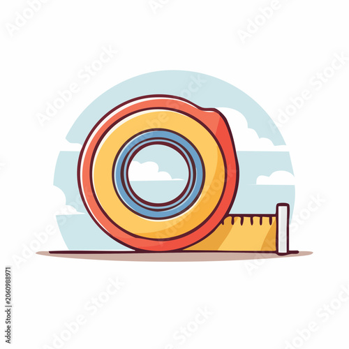 Illustration of a Tape Measure