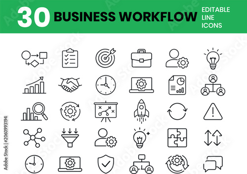 фотографія ata analytics & Statistics 30 icon set