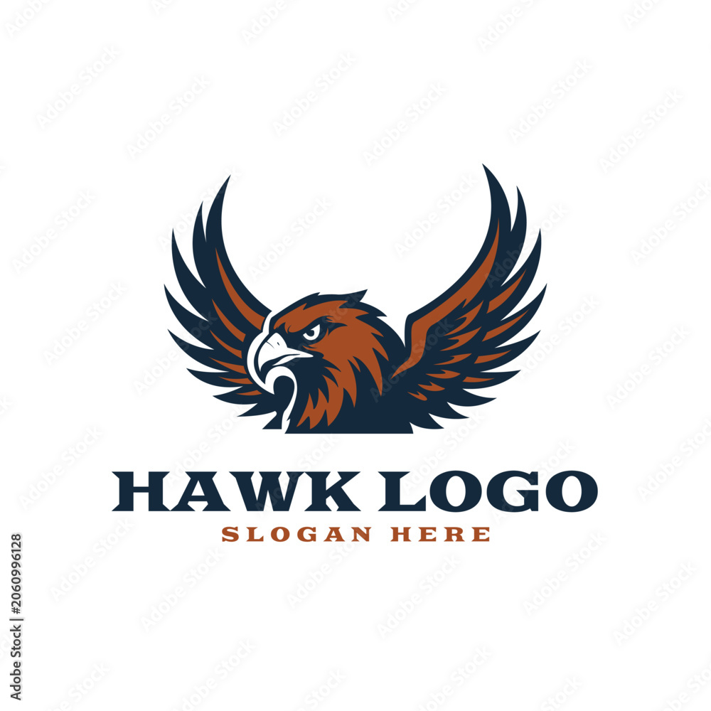 Fototapeta premium Hawk Eagle Head Bird Logo Design Concept Idea
