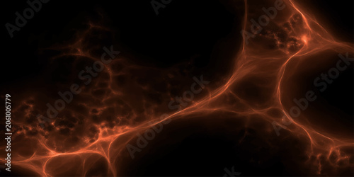 Obraz na plátně Abstract fiery explosion background with flames, smoke, and energy Orange infern