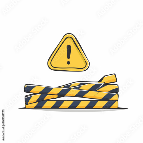 Warning Sign and Barrier Tape