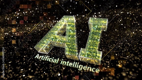 AI artificial intelligence Digital Sea concept background