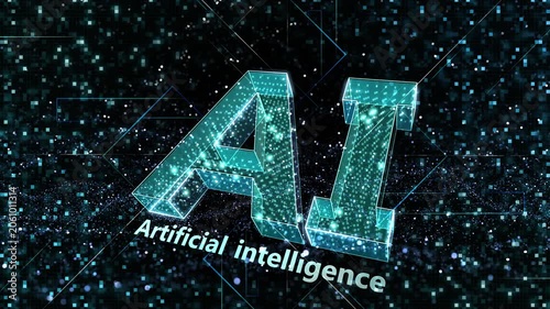 AI artificial intelligence Digital Sea concept background
