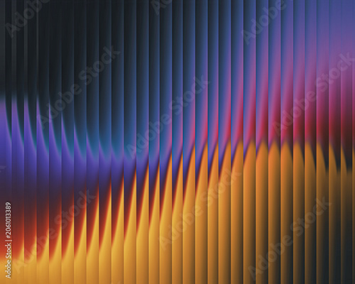 Obraz na plátně Abstract glowing vertical lines creating dynamic fiery glass pattern illustratio