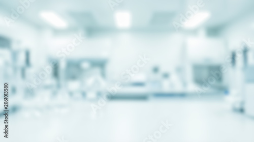 Blurred abstract background bright modern scientific medical lab