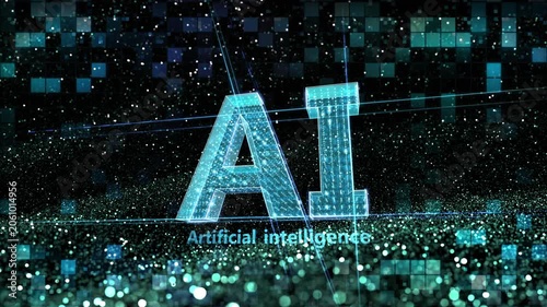 AI artificial intelligence Digital Sea concept background