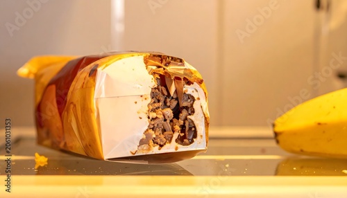 Rat Gnaw Marks on Food Packaging Illustrates rodent activity increasing as pests seek food and shelter.