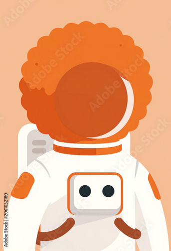 Astronaut Orange Afro