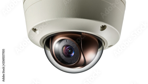 Bild auf Leinwand Dome Security Camera with Wide Angle Lens