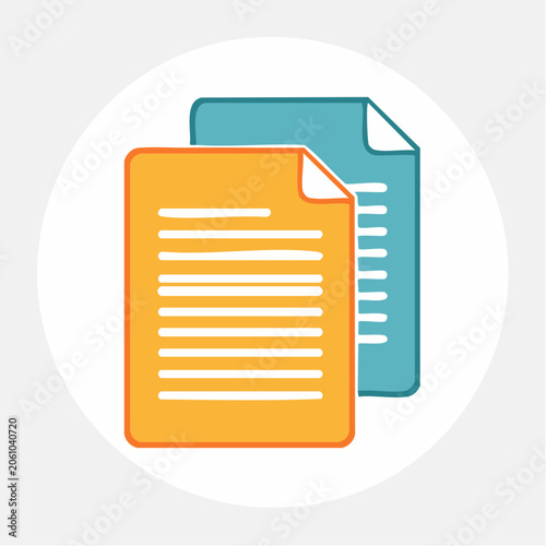 Two Documents Icon