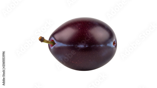 Close-up of a Single Plum