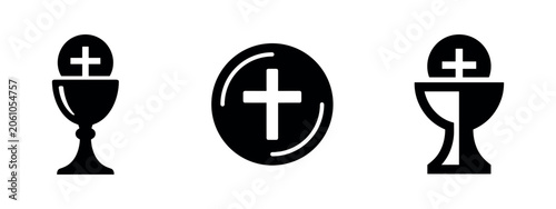 Foto Holy Communion Icons Set