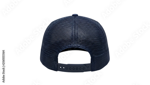 Rear View of Navy Blue Baseball Cap