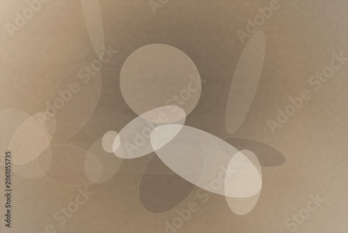 Abstract beige background with overlapping translucent shapes
