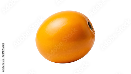 Close-up of a single orange fruit