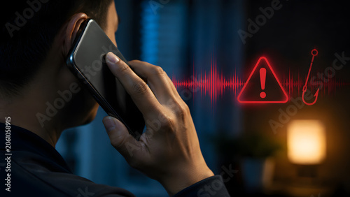 Tapety artystyczne Voice Phishing Call Warning