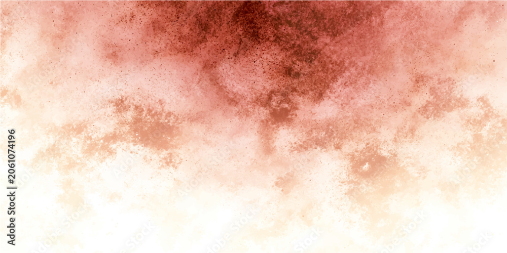 Obraz premium Smoky textured background in warm tones of red and orange, abstract watercolor effect with cloud-like formations and gentle diffusion.