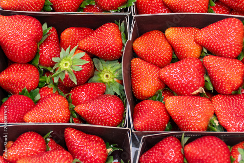 strawberries in a box