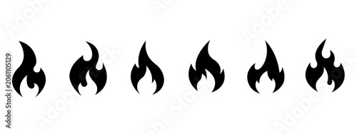 Konstfotografi fire flame heat burning abstract icon set
